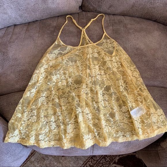 Lace Flowy Racerback Tank Top Coachella/Festival - Picture 1 of 4